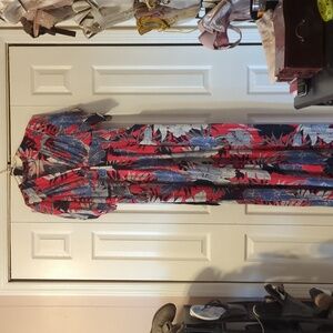 Miss Candyfloss Jumpsuit XL Tropical Print